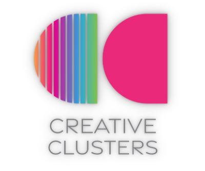creative cluster english logo