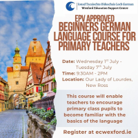 EPV Approved - Beginners German Language Course for Primary Teachers - Summer Course