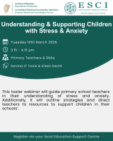 Understanding & Supporting Children with Stress & Anxiety