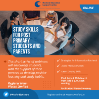 Study Skills for Post Primary Students and Parents 2