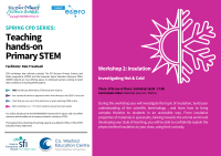 CPD Series: Teaching Hands-on Primary STEM - Workshop 3 – Investigating Hot & Cold