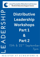 Workshop on Distributive Leadership (2 part series)