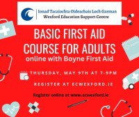 Basic first aid course for adults with Boyne First Aid