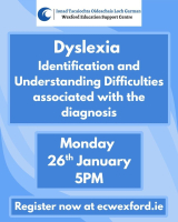 Dyslexia- Identification and Understanding Difficulties associated with the diagnosis (P/PP) Workshop 1