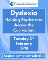Dyslexia- Helping Students to Access the Curriculum (P/PP) Workshop 2