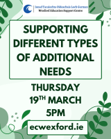 Supporting different Types of Additional Needs (P/PP)