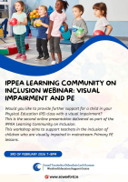 IPPEA Learning Community on Inclusion Webinar: Visual Impairment and PE