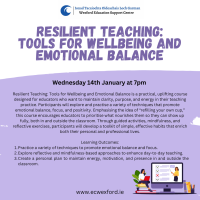 Resilient Teaching: Tools for Wellbeing and Emotional Balance