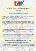 Teacher Artist Partnership+ - for enhancing Creativity and Arts in Education in Ireland