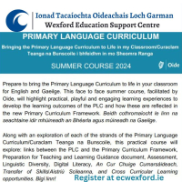 EPV Approved - OIDE Primary Language Curriculum - Bringing the PLC to Life in my Classroom at Scoil Phádraig Naofa, Tullow